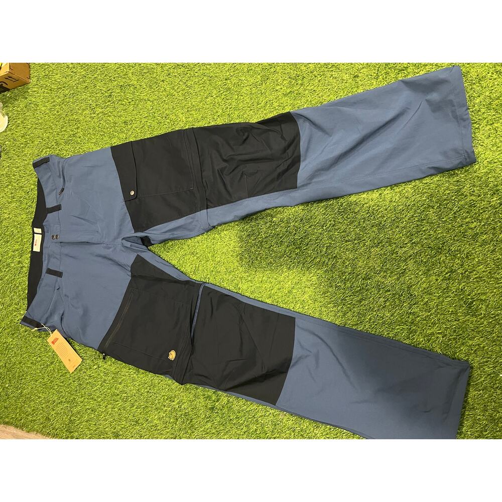 NWT Fjallraven Abisko Midsummer Zipoff Trouser Pants Light Blue Size 58 US 40